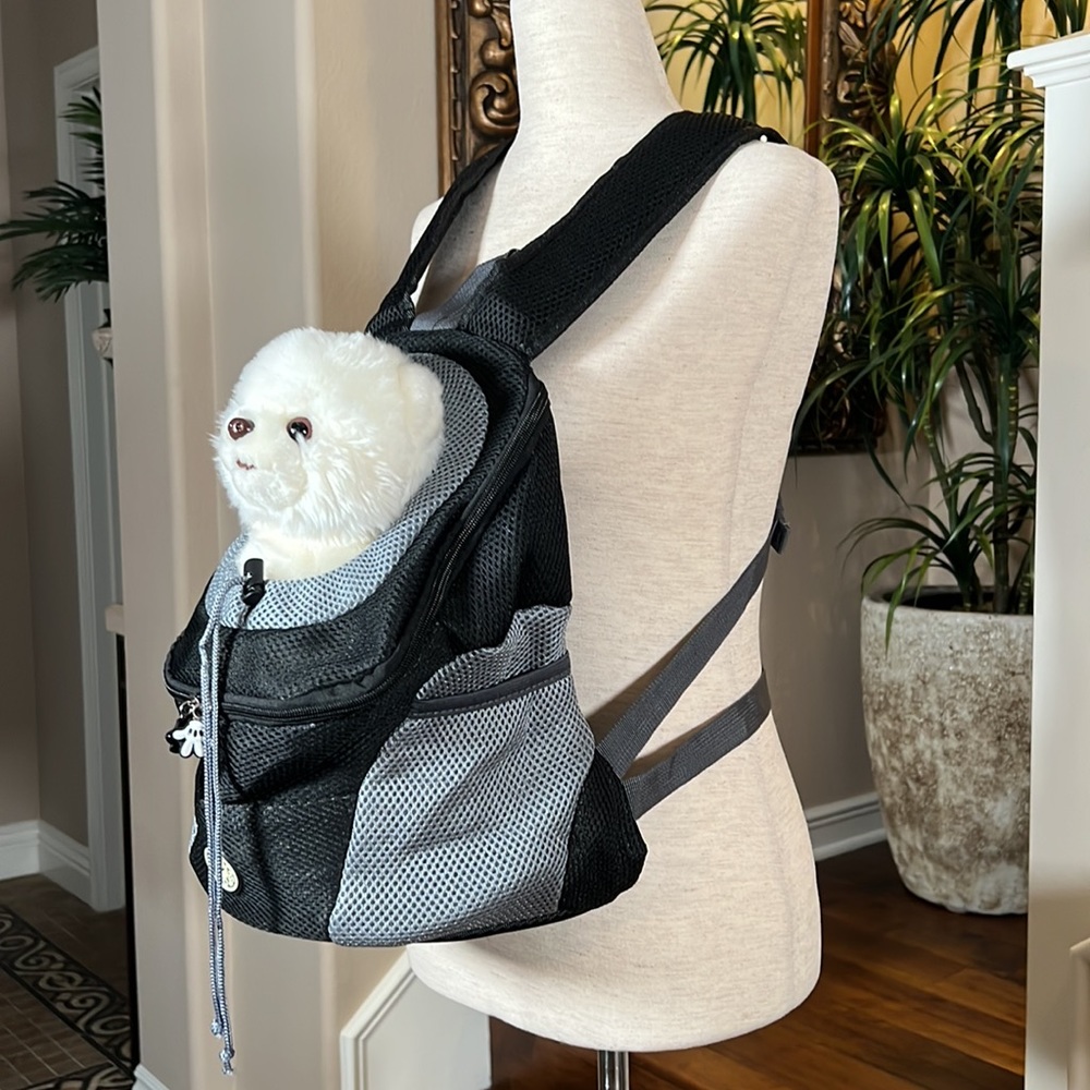 Deluxe Mesh Padded Dog Carrier Backpack- Up to 6 Pounds - Picture 11 of 16